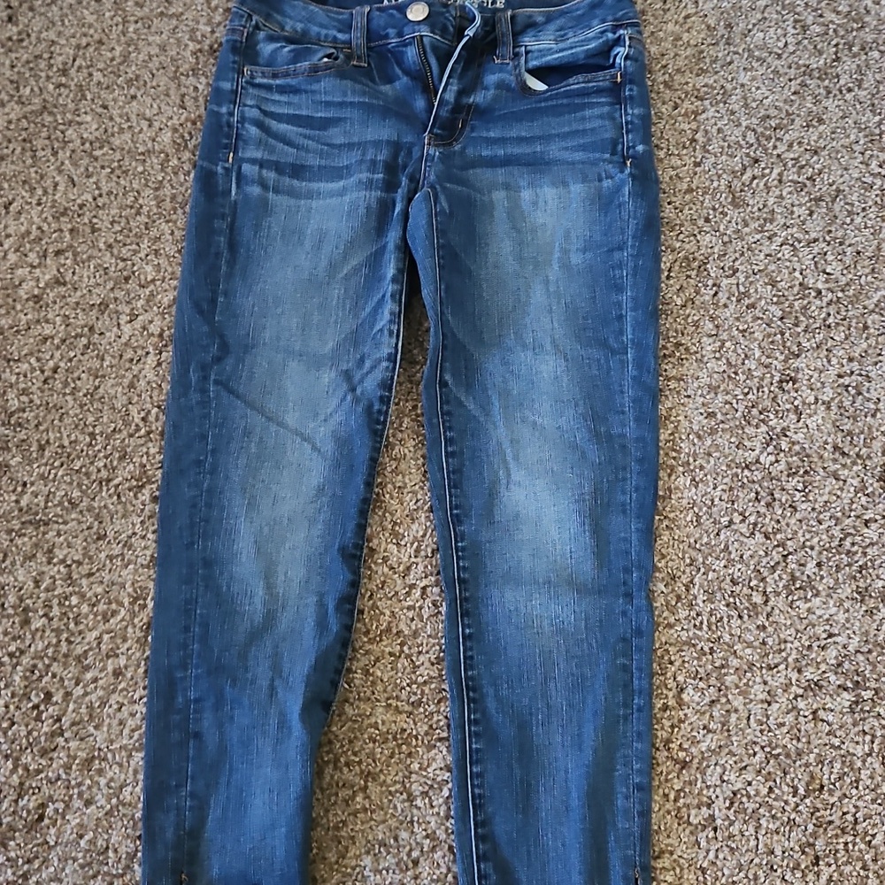 American Eagle Outfitters Dark Blue Skinny Jeans